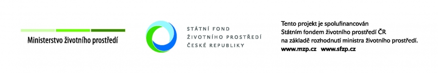 Projekt spolufinancován Statním fondem životního prostředí ČR